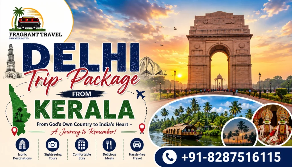delhi trip package from kerala