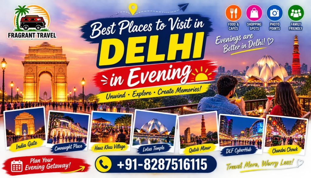 best places to visit in Delhi in evening