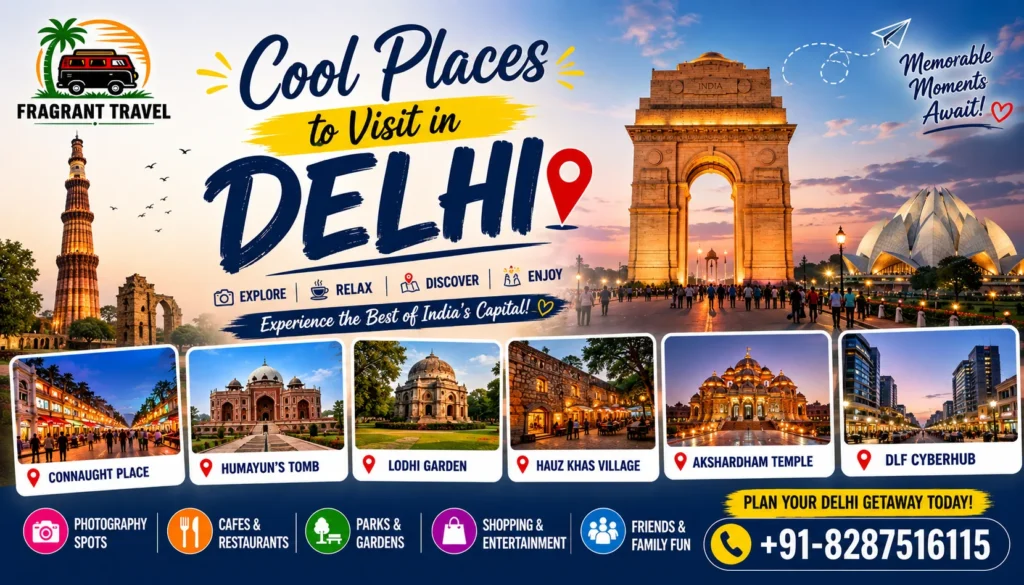 cool places to visit in delhi
