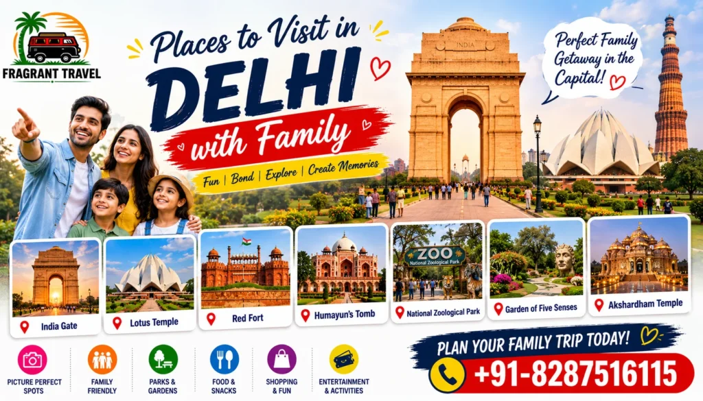 places to visit in delhi with family