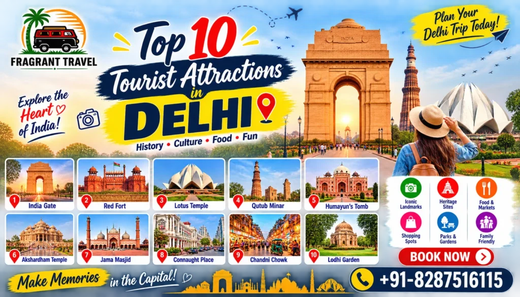 top 10 tourist attractions in delhi