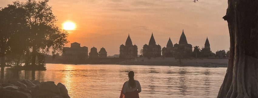 Betwa River Chhatris in Orchha